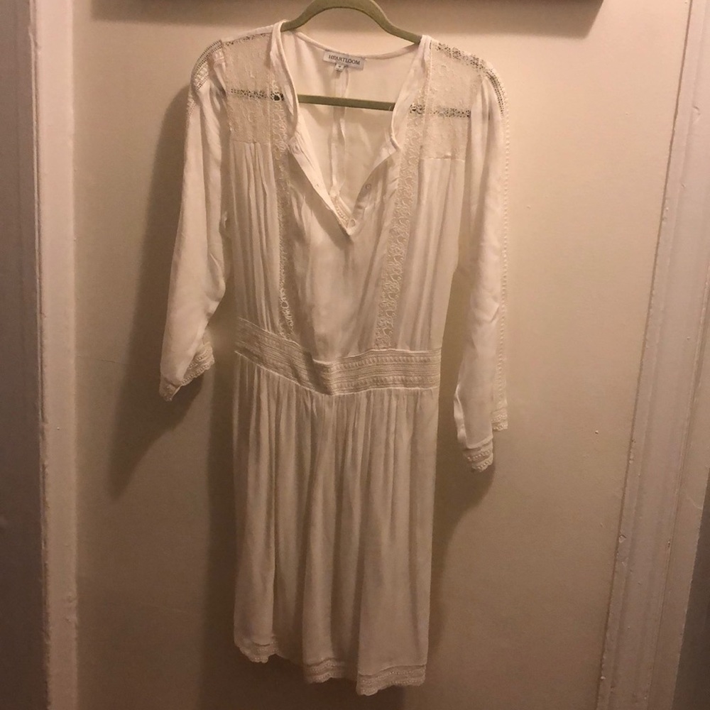 NWOT Heartlloom White Dress size M